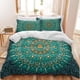 thumbnail image 2 of Purple Mandala Bedding Set Boho Duvet Cover Set 3 Piece Bohemian Comforter Cover with 2 Pillowcases, 2 of 5
