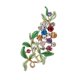 thumbnail image 4 of Elegante Mujer Rhinestone Cristal Verde Esmalte Hojas Hoja Broche Pin Joyería, 4 of 5