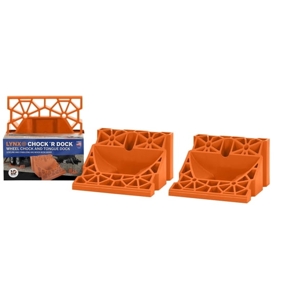 Cuñas para Ruedas Tri-Lynx Lynx Chock R Dock Paquete de 3 con Bolsa de Transporte