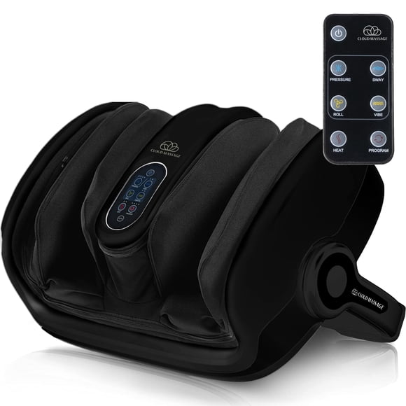 Masajeador de pies y pantorrillas Cloud Massage Shiatsu con calor negro
