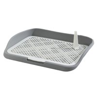 Ioensy - Inodoro Para Perros Bandeja De Arena Para Mascotas Bandeja Portátil Para Orinal Para Interiores Otras Mascotas Conejito Gris Valla Mediana