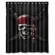 thumbnail image 1 of Cortina de ducha de piratas de Jessica Kitty Yestore, juego de cortina de baño con ganchos, tamaño 36 x 72 pulgadas, 1 of 3