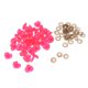thumbnail image 4 of 100 piezas de plástico de seguridad ojos nariz diy suministros para peluche peluche rosa, 4 of 5