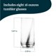 thumbnail image 3 of Vasos Libbey 473 ml Cinta Negra - Pack de 8, 3 of 6
