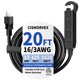 thumbnail image 1 of Cable de extensión cismorvex de 6 m con 3 tomas – negro, 1 of 7
