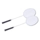 thumbnail image 1 of Juego De 2 Raquetas De Bádminton Ligeras Para Accesorios De Jardín Principiantes Blanco, 1 of 5