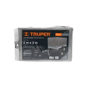 Lona Cobertora Reforzada Multiuso Gris 2X3Mts - Truper