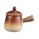 thumbnail image 3 of Tetera De Cerámica Con Tapa Infusor De Té Duradero Para Cocina Regalos Del Día De San Valentín Marrón, 3 of 3