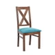 thumbnail image 2 of Silla Segovia Tela Velvet Turquesa, 2 of 2