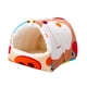 thumbnail image 1 of Casa Nido Semicerrada Para Hámster, Linda Y Pequeña, Suministros Para Mascotas, Conejillo De Indias, Color Naranja, Talla S, 1 of 3