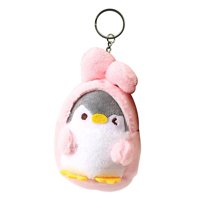 Bothyi - Llavero Con Muñeco De Pingüino Creativo, Adorable Colgante Encantador Para Coche, Mochila Para El Hogar, Oreja Larga Rosa