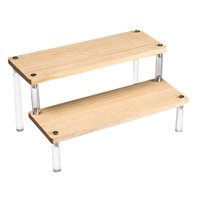 Magideal - Soporte De Exhibición De Acrílico Mostrador Venta Al Por Riser Cupcakes Holder Organizador Almacenamiento Soporte De Exhibición De Joyería Para , 2 Niveles