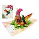 thumbnail image 1 of Tarjeta de felicitación emergente ETApopupcard Colibrí 3D Floral F62, 1 of 6