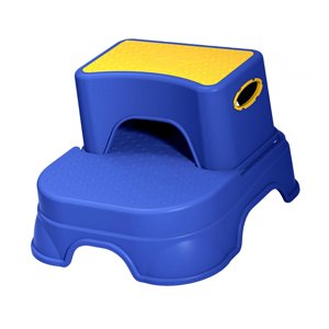 Bothyi - Taburete De 2 Escalones Para Niños Taburete De Escalones Doble Para Niños Pequeños Para Dormitorios Salas De Estar Azul