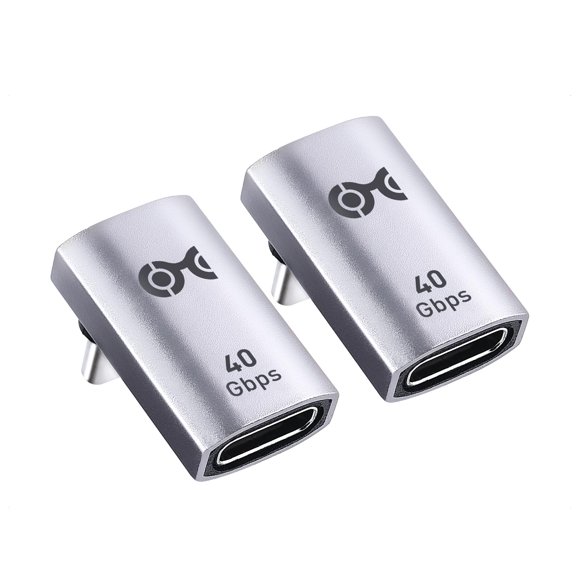 Cable Matters Adaptador USB‑C de Ángulo Recto Paquete de 2 40 Gbps 240 W