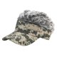 thumbnail image 1 of Gorra De Béisbol Para Hombre, Pelo Falso, Sombrero De Golf, Visera, Peluca, Sombrero, Caqui + Peluca Gris, 1 of 5