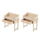 thumbnail image 1 of 2 Uds Escritorio De Madera Tocador De Maquillaje Para Muebles De Casa De Mu?ecas 1/12, 1 of 5