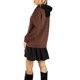 thumbnail image 2 of Jess por Meiko Vestido de Mujer Mangas Largas Capa Doble Sudadera con Capucha Vestido Casual M Marrón, 2 of 6