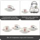 thumbnail image 2 of Juego de tazas y platillos para espresso IMUSA Cuba, 45 ml, 8 piezas con estante, 2 of 8