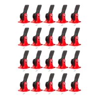 Magideal - Kit De Nivelación De Azulejos De 20 Piezas, Espaciadores De Nivelación De Azulejos, Ajustables Y Reemplazables, Herramientas De Construcción Para Pare Rojo