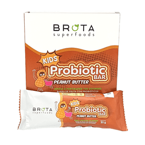 Brota Superfoods - Caja 5 Barritas Con Probióticos Probiotic Kids Bar Sabor Peanut Butter
