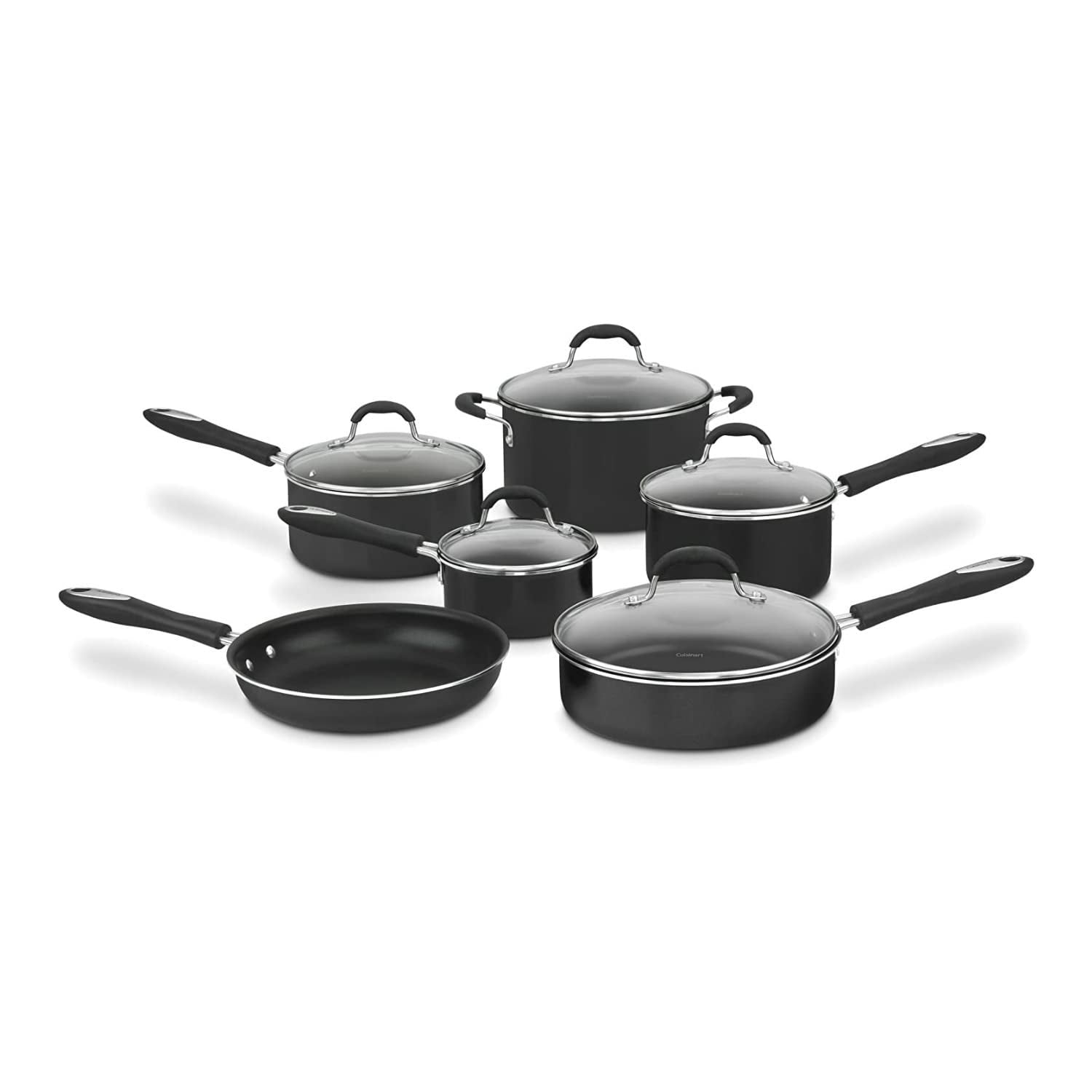 Juego De Utensilios De Cocina Cuisinart, 11 Piezas, Antiadherentes, Negro 55-11bk