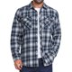 thumbnail image 1 of INSPIRE CHIC Camisas de Hombre de Colores Contrastantes a Cuadros Ajustadas de Manga Larga con Bolsillo M Azul Marino Blanco, 1 of 7