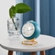 thumbnail image 4 of Reloj despertador Tetino, retro, retroiluminado, luz nocturna, verde, 4 of 7