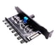 thumbnail image 2 of Caja De PC De Computadora De 12V Regulador De Concentrador De Ventilador De Enfriamiento 4Pin 3Pin Controlador De Velocidad 4, 2 of 5