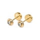 thumbnail image 1 of Aros Abridores Chatón Circón 4mm N1 Oro 14k Bebé, 1 of 8