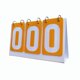 thumbnail image 1 of Flip Scoreboard Tabla Portátil Score Flipper Para Bádminton Voleibol Fútbol Amarillo, 1 of 5