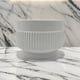thumbnail image 2 of Macetero Maceta De Ceramica Lineas Relieve Blanco L, 2 of 9
