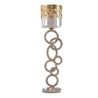 Magideal - Candelero Cilíndrico, Portavelas, Soporte De Adorno De Té Para La Luz De , Decoración De La Habitación De La Mesa Del Hogar 26Cm