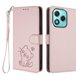 thumbnail image 1 of Funda Billetera con Relieve de Gato para Honor 400 Lite, Rosa, 1 of 6