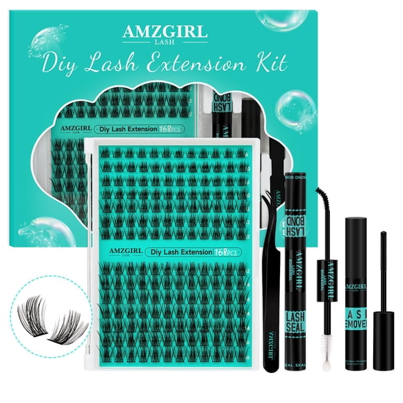 Kit de extensión de pestañas AMZGIRL LASH Medusa D-Mix 8-16 mm 168 piezas