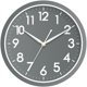 thumbnail image 1 of Reloj de pared AKCISOT de 25 cm, analógico, gris, funciona con pilas, 1 of 9