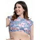 thumbnail image 1 of Bikini Estilo Crop Top Estampado Celeste M, 1 of 3