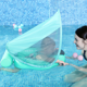 thumbnail image 2 of Flotador de Pecho para Bebé con Sombrilla UV Verde agua - MamboKids, 2 of 4
