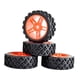 thumbnail image 2 of 4 Llantas De Goma RC Neumáticos 71 Mm Resistentes Al Desgaste Para HSP Crawler Accs Rojo, 2 of 5