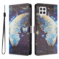 Foxdock Funda Tipo Cartera Para Samsung Galaxy A22 4G Con Soporte Y Correa – Diseño De Patrones Lindos