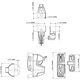 thumbnail image 5 of Cerradura de puerta D&D Technologies LokkLatch Plus LL3PWA negra, 5 of 6