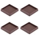 thumbnail image 1 of Copas para patas de muebles VOCOMO 7 x 7 x 1,5 cm de goma, paquete de 4, 1 of 7