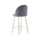 thumbnail image 1 of Silla de Bar Elegante Deluxe Terciopelo - Gris, 1 of 5