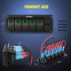 thumbnail image 2 of Panel de interruptores Nilight de 5 bandas con cargador USB dual de 12 V 24 V, 2 of 8