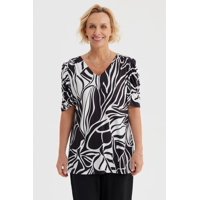 Fashionspark - Polera Mujer Print Negro- Ll