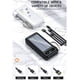 thumbnail image 2 of Batería Portátil Power Bank Solar 20000mAh Cables Integrados Luz LED - Negro, 2 of 2