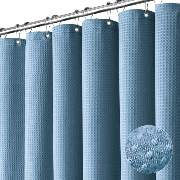 Cortina de ducha Dynamene Waffle Weave Moonlight Blue 256 GSM