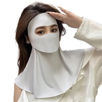 Xusx111 - Máscara De Cara De Seda De Hielo Transpirable | Protección Solar Uv | Protector Solar Sin Costuras Para Ojos, Cuello Y Hombros