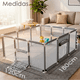 thumbnail image 2 of Corral Bebe Infantil 3en1 Juego Malla Tela Oxford 180x120cm Gris, 2 of 7
