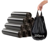 Bolsas De Basura Baiyeuso De 4 Galones (15 L), 200 Unidades, Negras